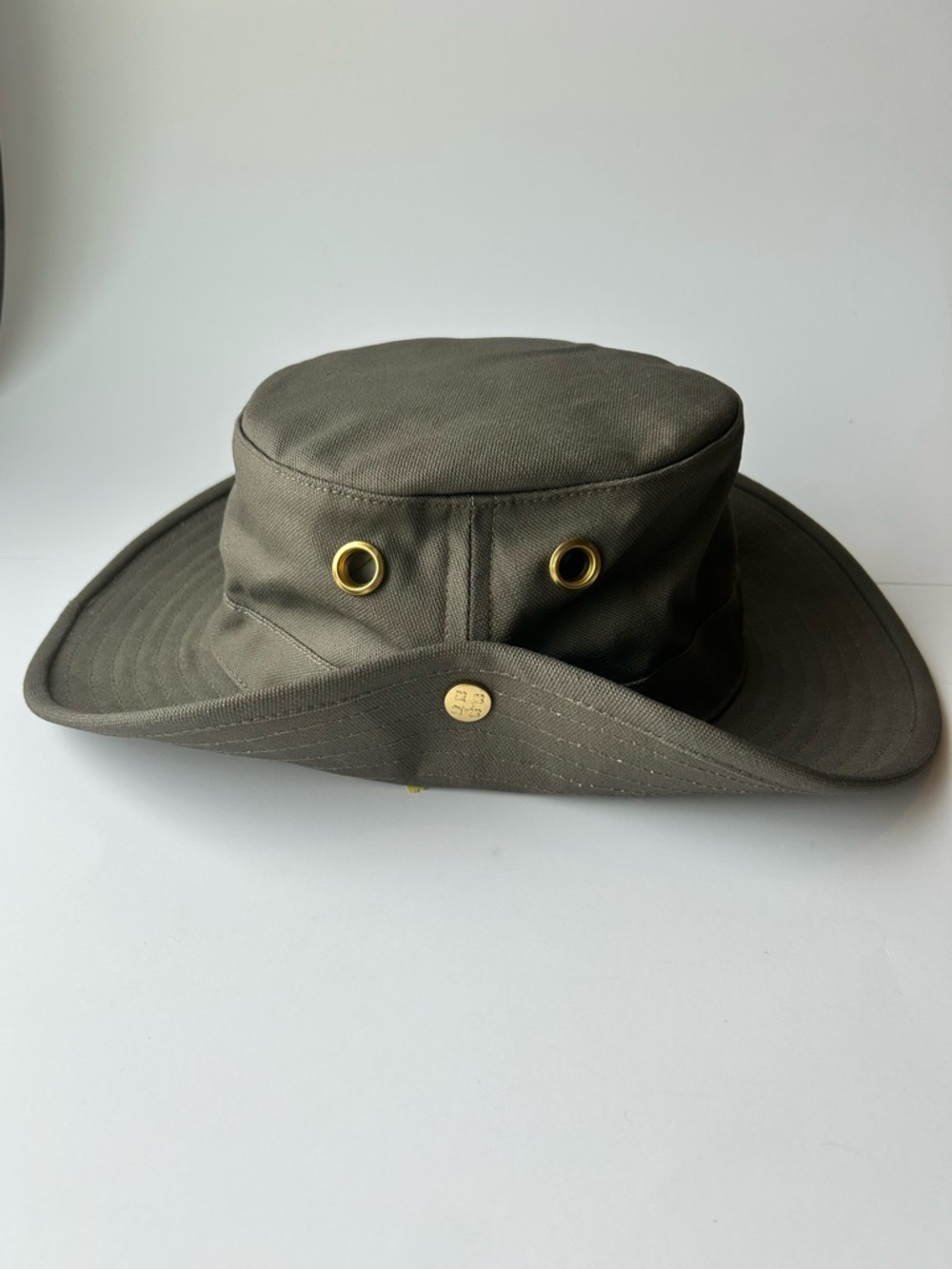 Olive Green Canvas Boonie Hat with Vent Eyelets